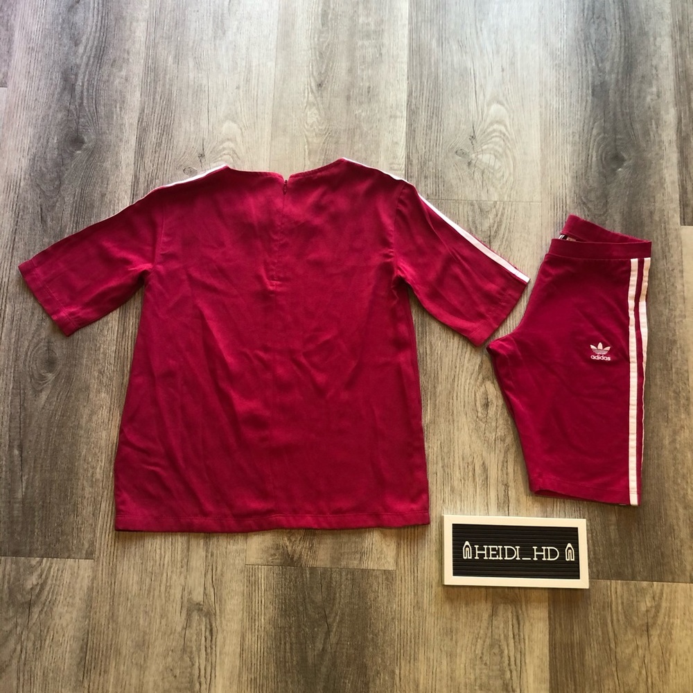 Adidas Originals Sleek 3 Stripes Cycling Set - Picture 6 of 8